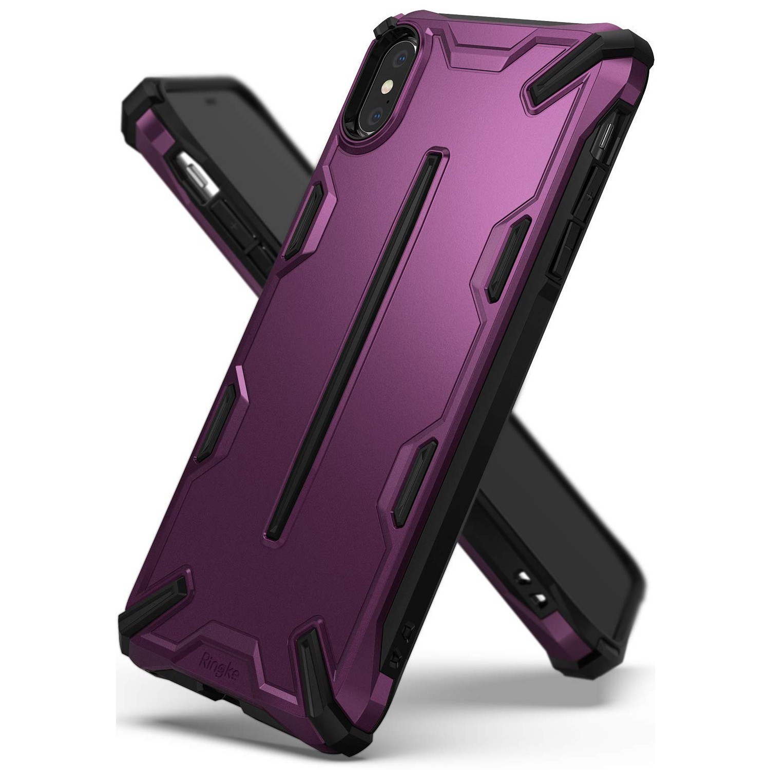 Ovitek Ringke "Dual X" za iPhone X / XS - metallic purple