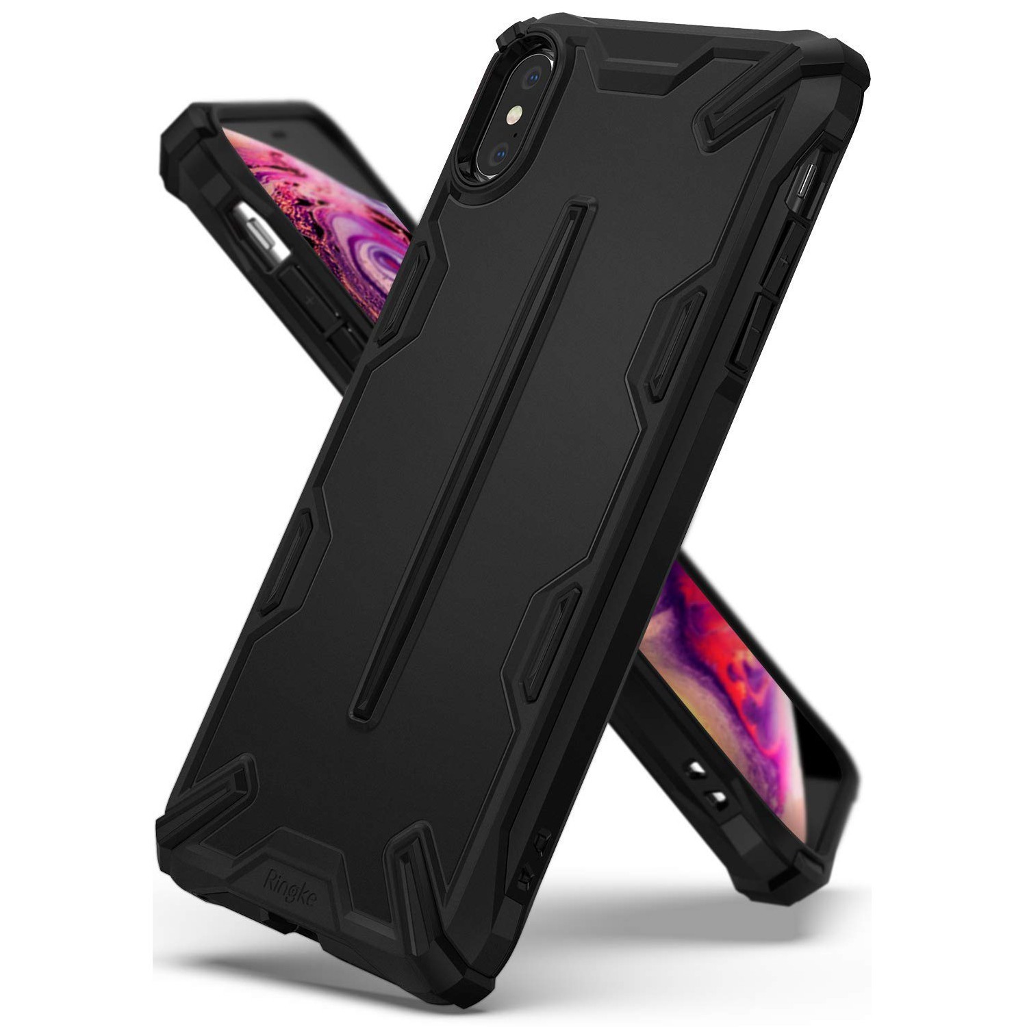 Ovitek Ringke "Dual X" za iPhone XS Max - sf black