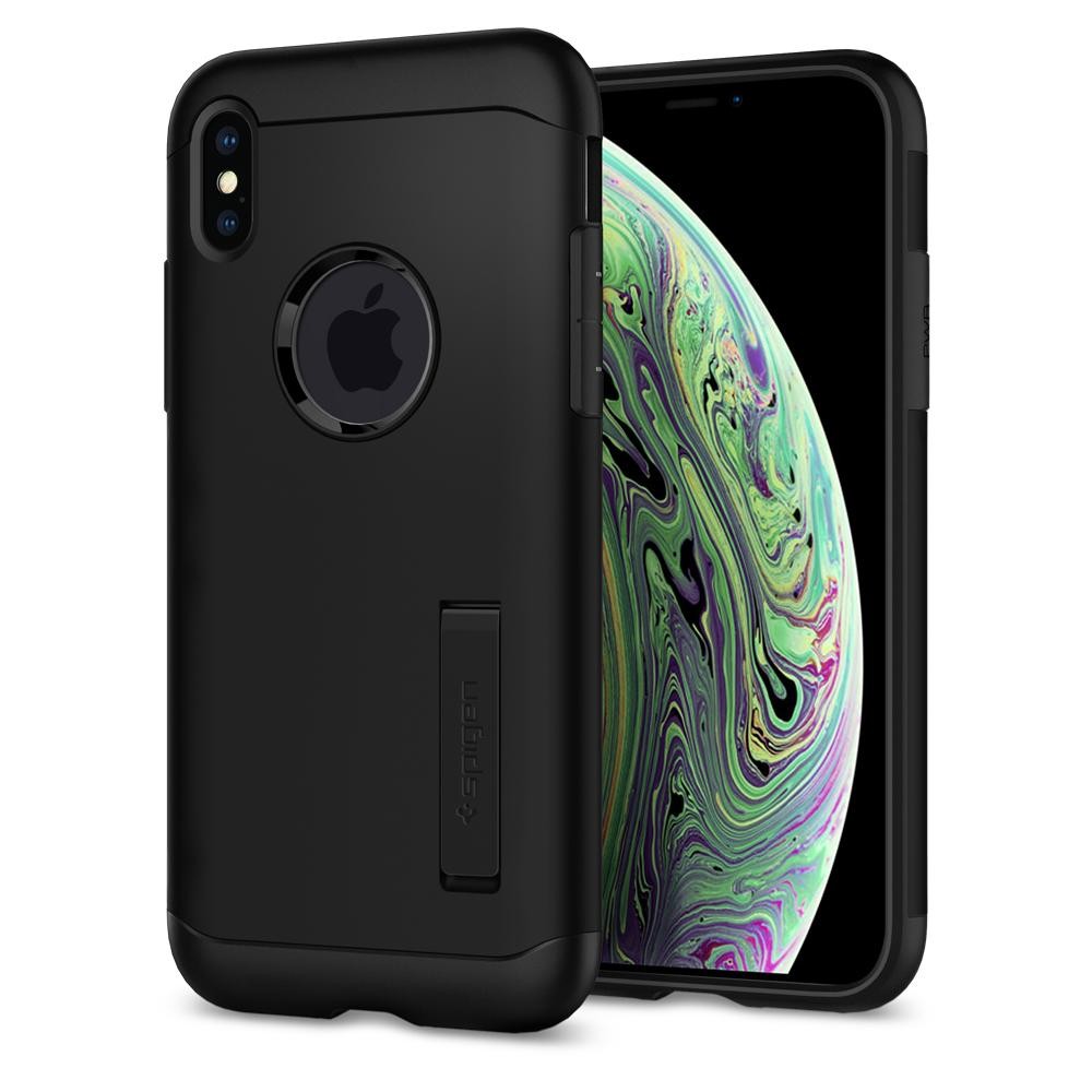 Ovitek Spigen "Slim Armor" za iPhone X / XS - black