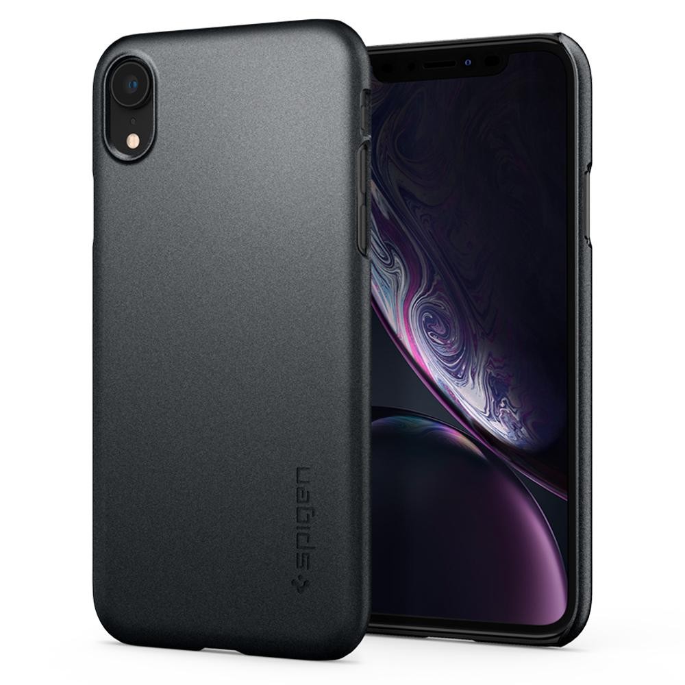 Ovitek Spigen "Thin Fit" za iPhone XR - graphite gray
