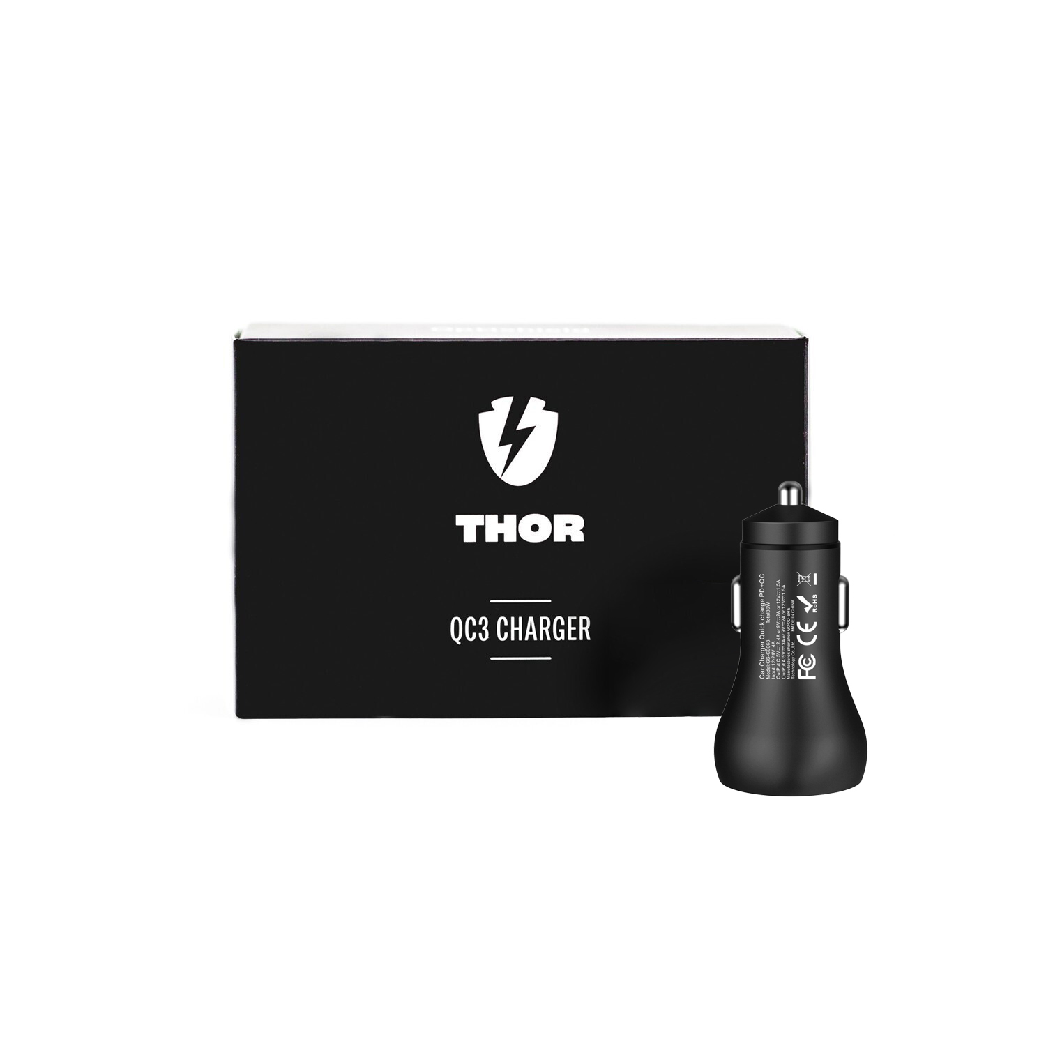 Avtopolnilec za 2 napravi Optishield® THOR Quick Charge 3.0 in Power Delivery 20W
