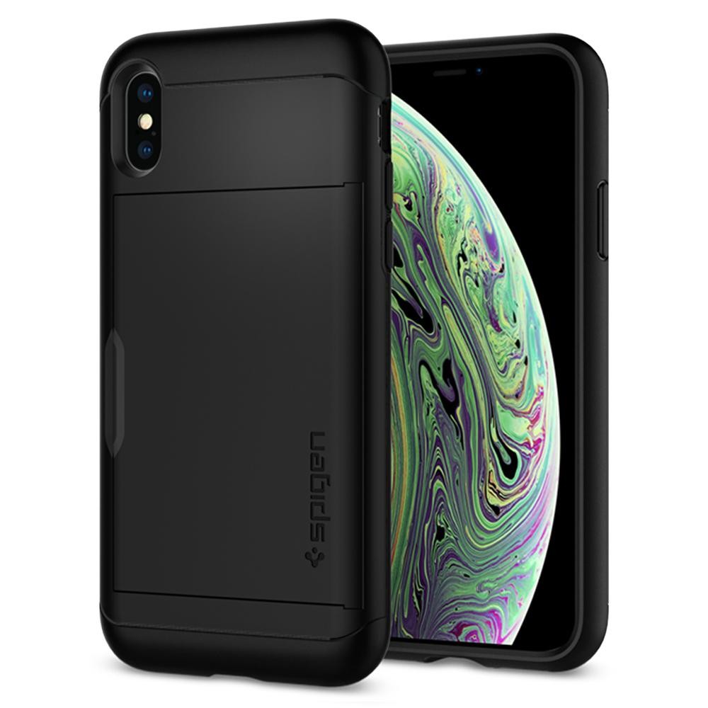 Ovitek Spigen "Slim Armor CS" za iPhone X / XS - black
