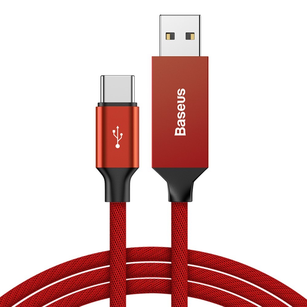 USB-C pleten kabel Baseus "Yiven" - 5m - rdeč