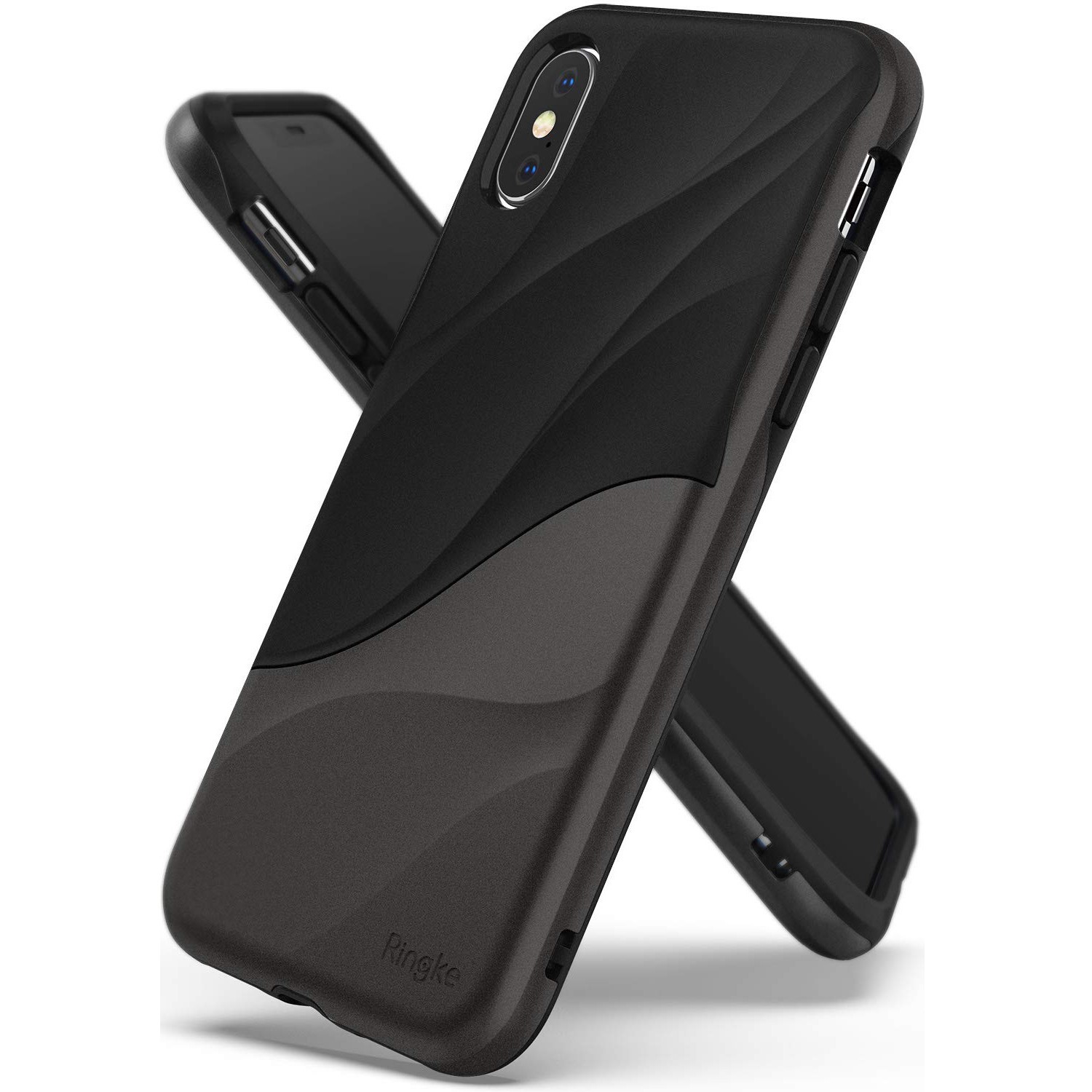 Ovitek Ringke "Wave" za iPhone X / XS - metallic chrome