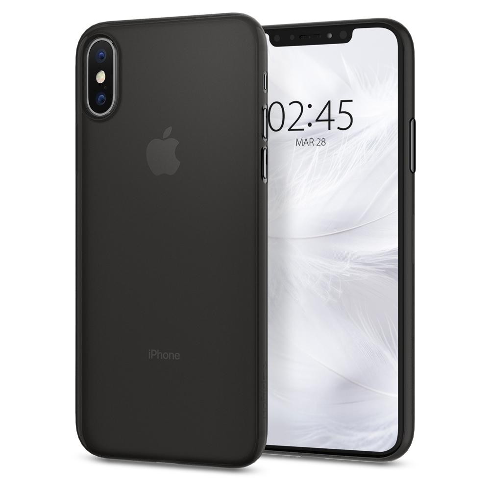 Ovitek Spigen "Air Skin" za iPhone X / XS - black