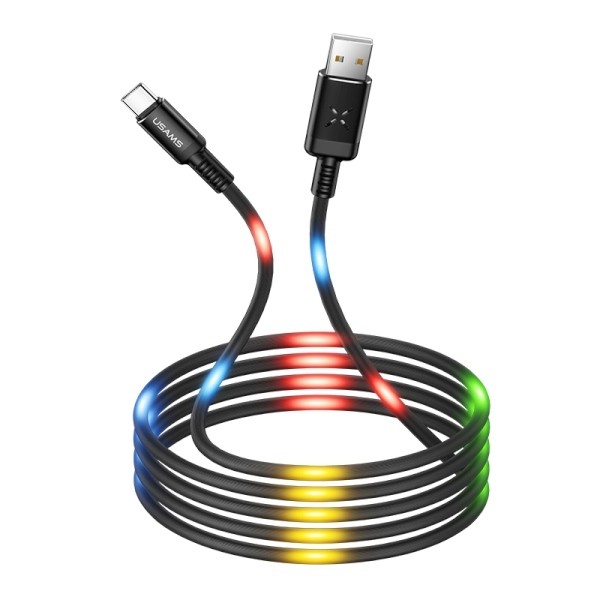 Micro USB LED kabel "Brightly" - črn