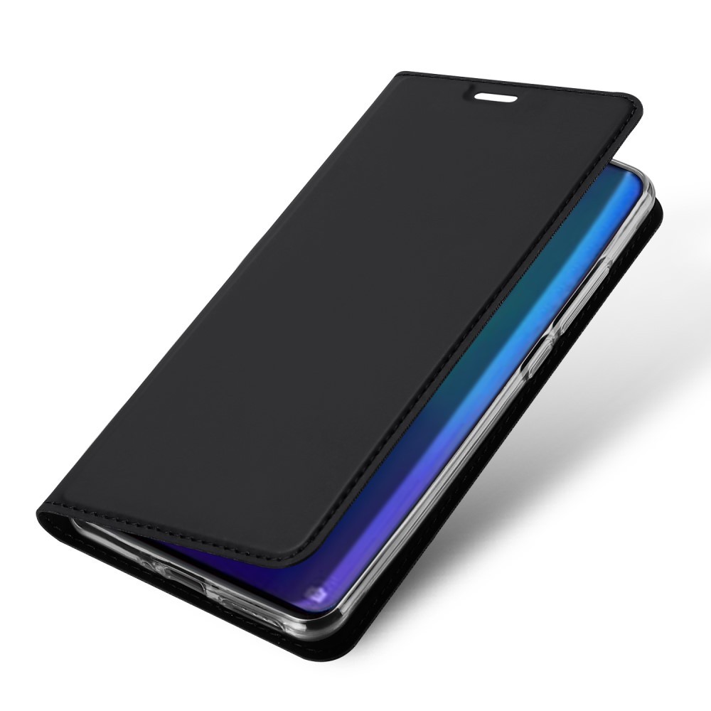 Modni etui "Skin" za Huawei P30 Pro iz umetnega usnja - črn
