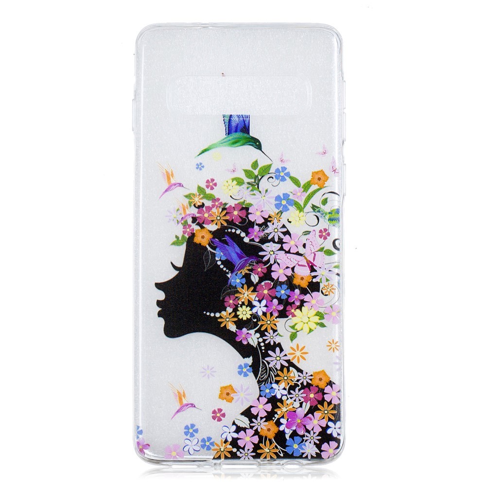 Tanek TPU gel ovitek "Flower Girl" za Samsung Galaxy S10