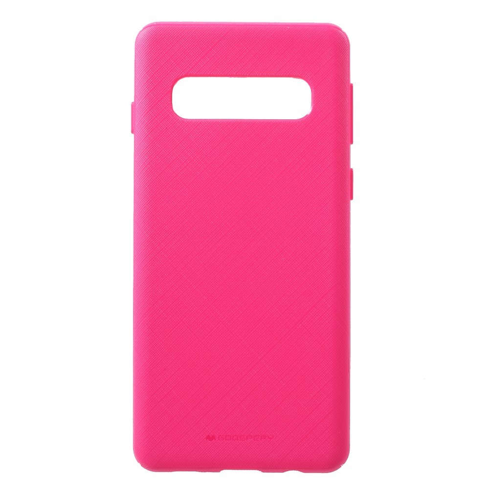 TPU gel ovitek Goospery Style Lux Case za Samsung Galaxy S10 - roza