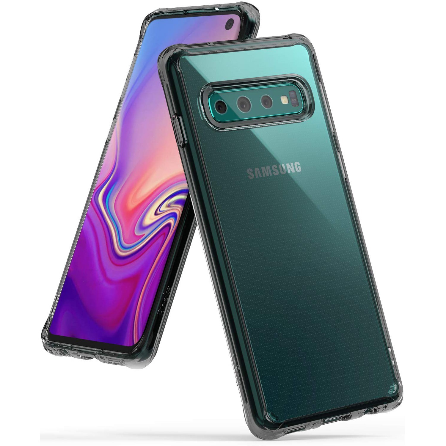 Ovitek Ringke "Fusion" za Samsung Galaxy S10 - smoke black