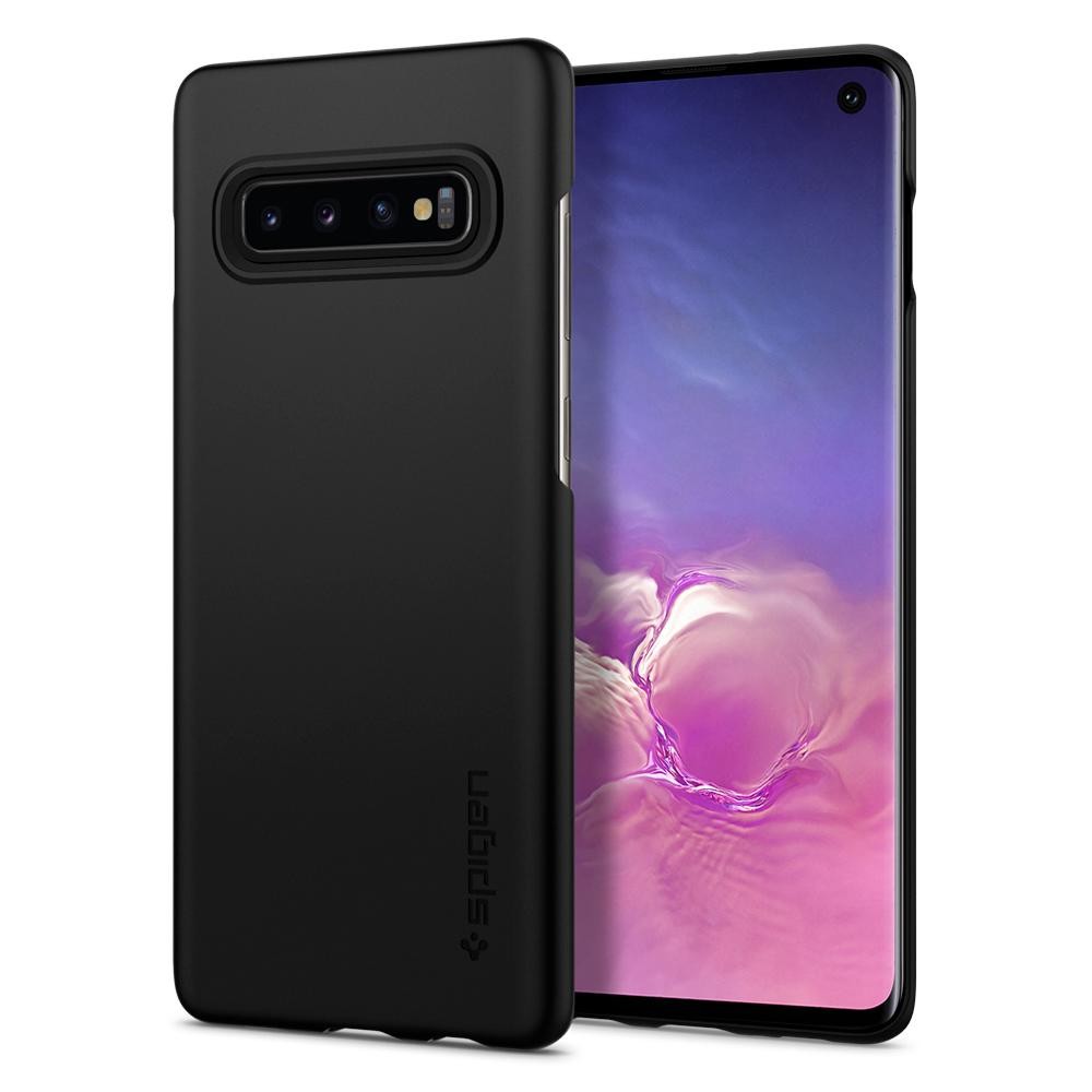 Ovitek Spigen "Thin Fit" za Samsung Galaxy S10 - black