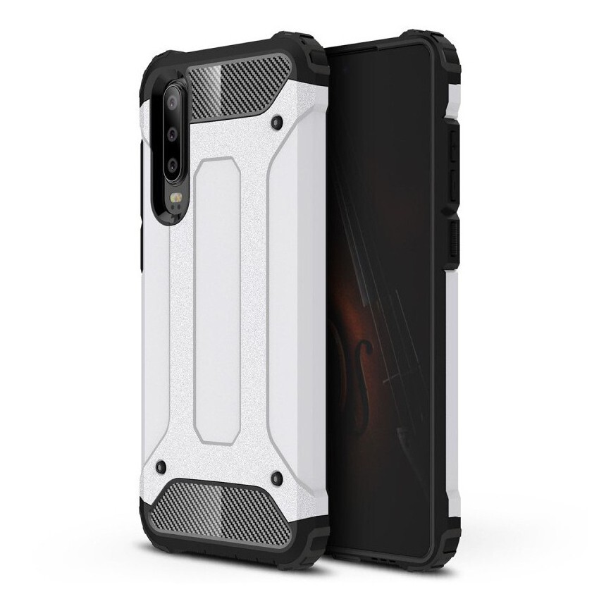 Robusten ovitek "Rock" za Huawei P30 - bel