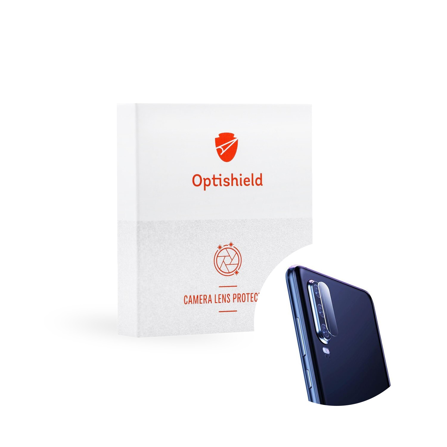 Visokokakovostno zaščitno steklo za zadnjo kamero za Huawei P30 Optishield Pro