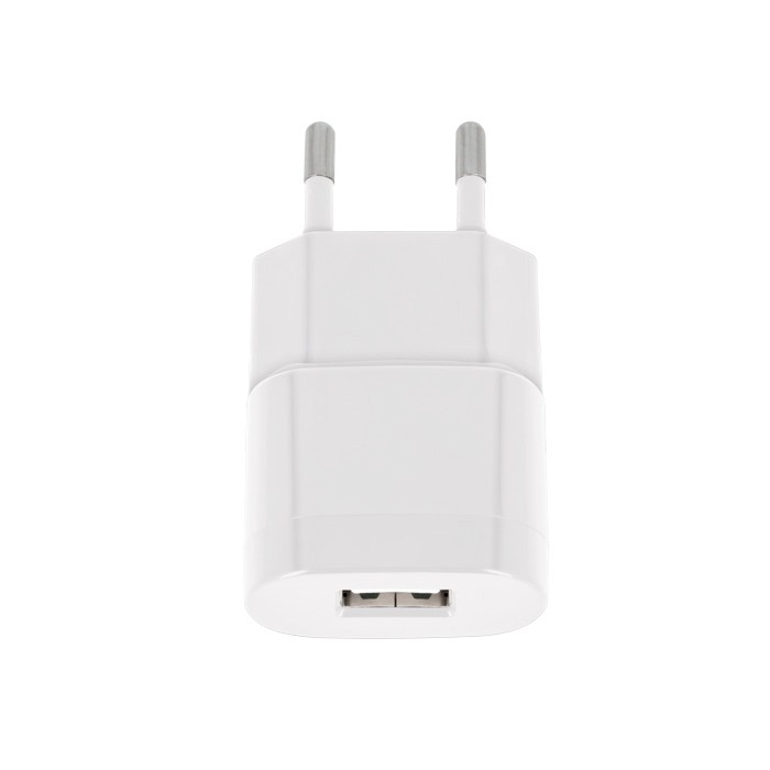 Stenski polnilni adapter 1A - bel