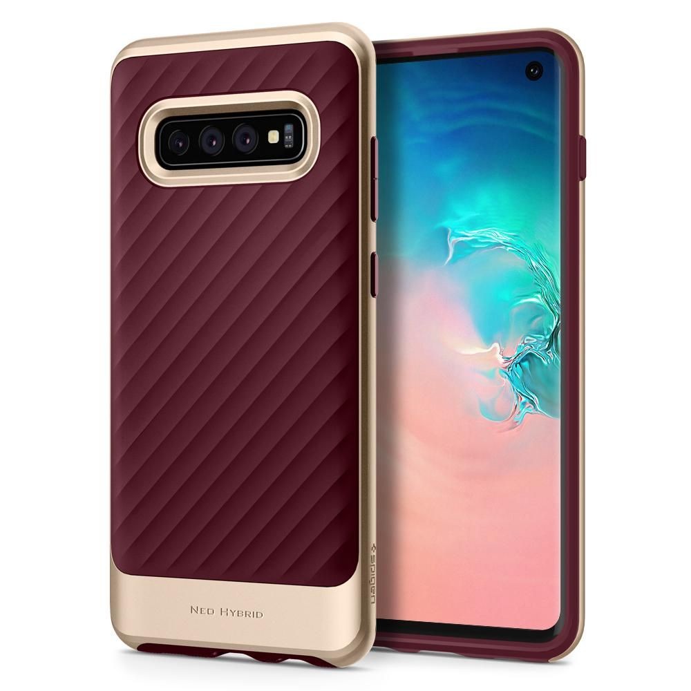 Ovitek Spigen "Neo Hybrid" za Samsung Galaxy S10 - burgundy