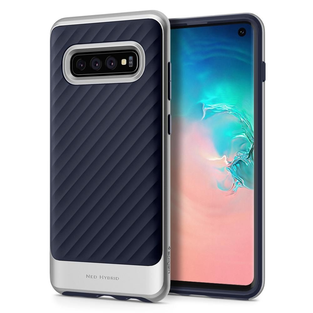 Ovitek Spigen "Neo Hybrid" za Samsung Galaxy S10 - arctic silver