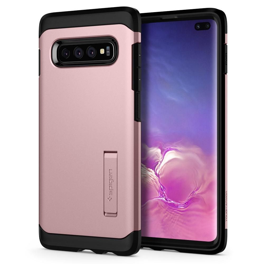 Ovitek Spigen "Tough Armor" za Samsung Galaxy S10 Plus - rose gold