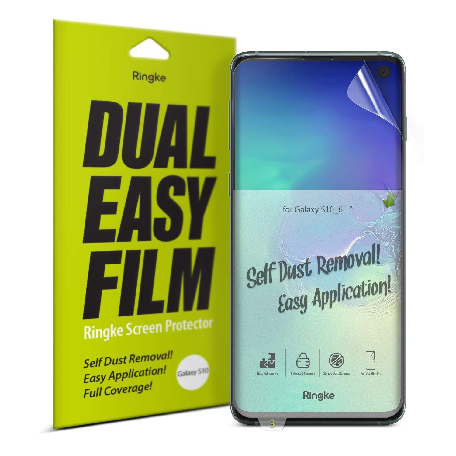 Zaščitna folija "Dual Easy Film" za Samsung Galaxy S10