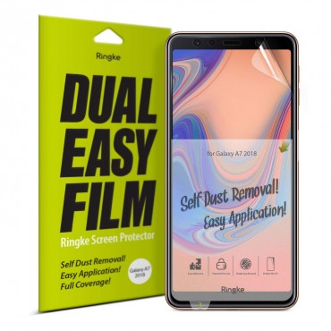 2-Pack zaščitnih folij "Dual Easy Film" za Samsung Galaxy A7 2018