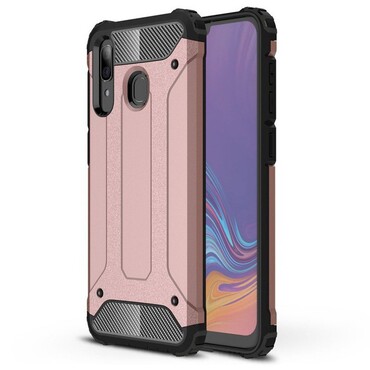 Robusten ovitek "Rock" za Samsung Galaxy A30 / Galaxy A20 - roza