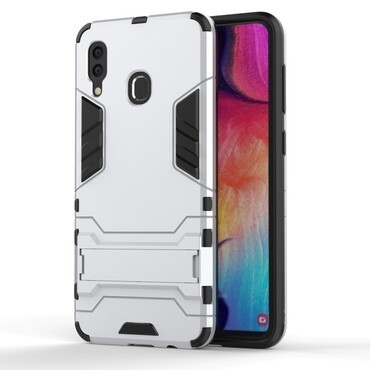 Robusten ovitek "Impact X" za Samsung Galaxy A30 / Galaxy A20 - srebrn