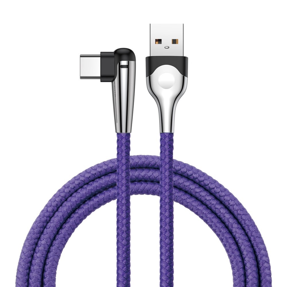 USB-C pleten kabel Baseus "MVP" - vijoličen