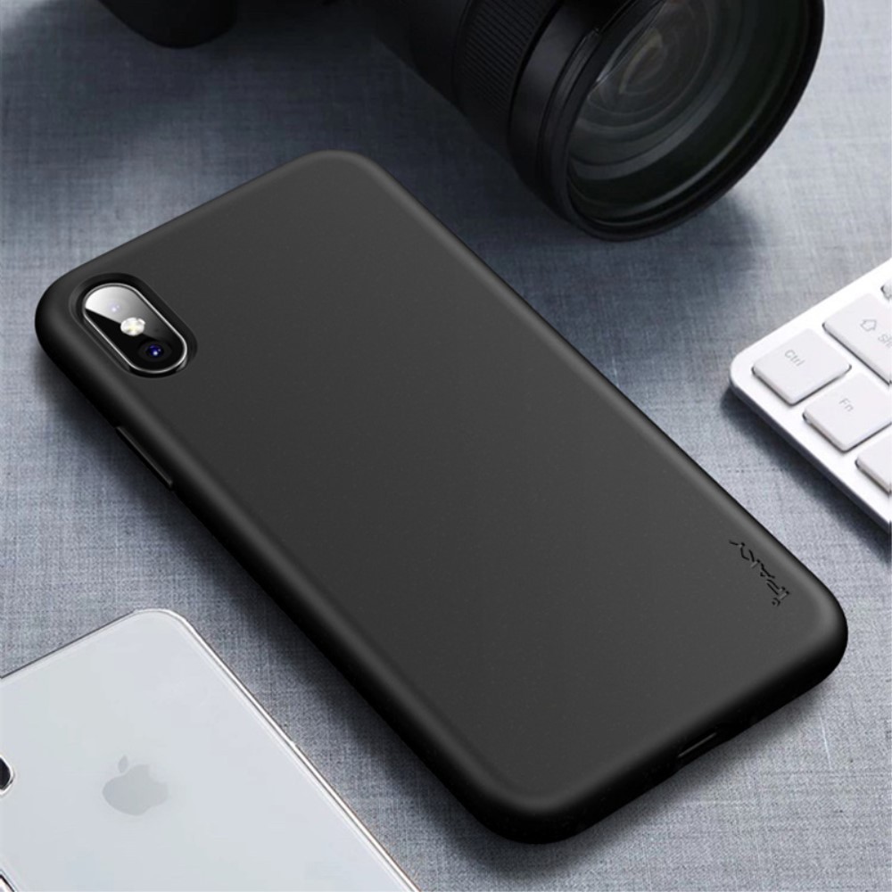 TPU gel ovitek Ipaky "Wheat Straw" za iPhone X / XS - črn