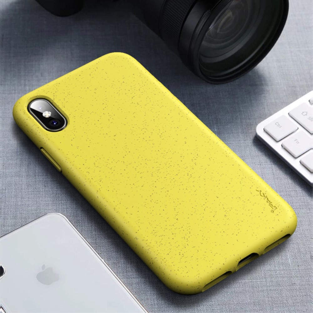 TPU gel ovitek Ipaky "Wheat Straw" za iPhone X / XS - rumen