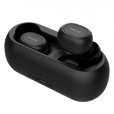 Earbuds brezžične bluetooth slušalke "Sphereo" s prenosno polnilno postajo - črne