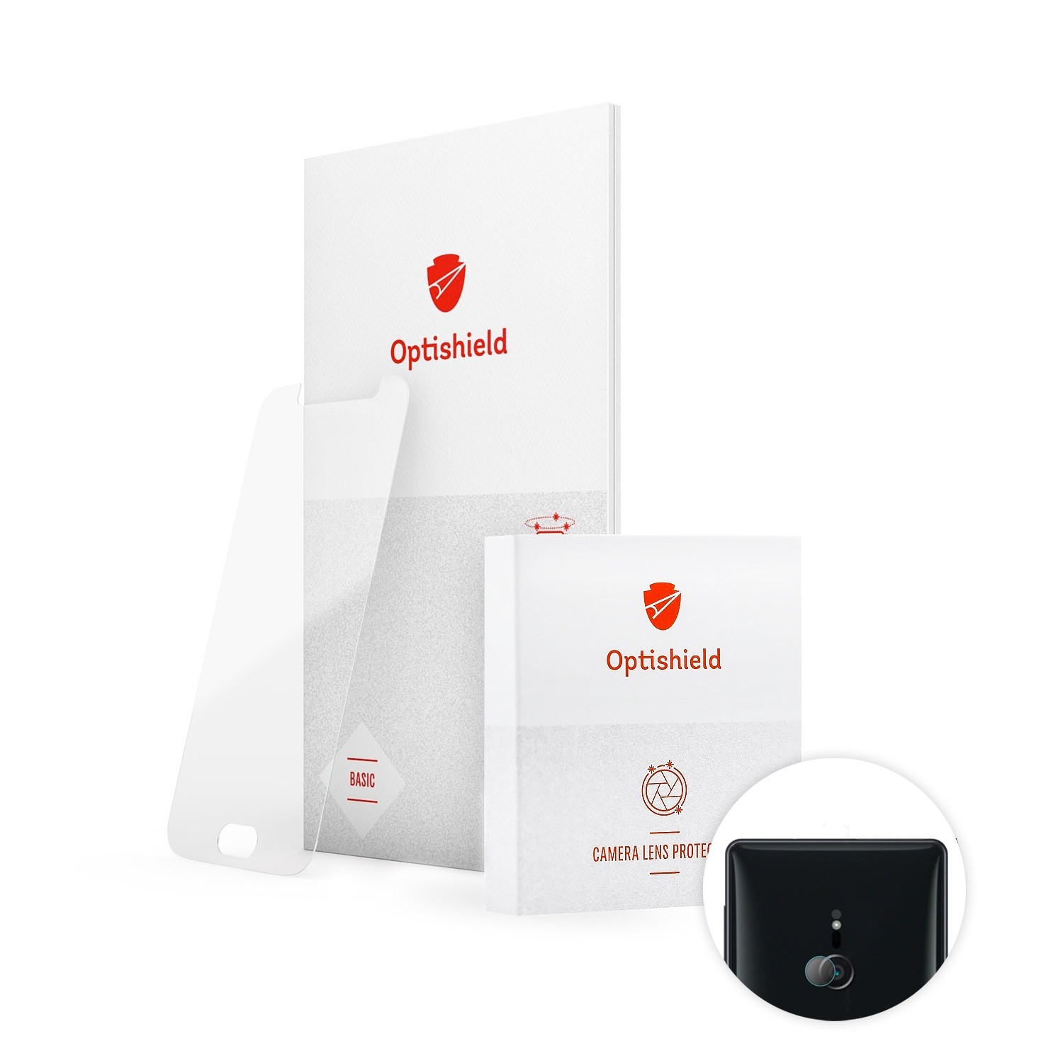 Optishield 2v1 zaščitno steklo za zaslon in zadnjo kamero za Sony Xperia XA2