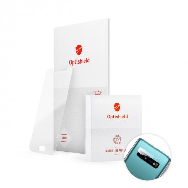 Optishield 2v1 zaščitno steklo za zaslon in zadnjo kamero za Samsung Galaxy S10