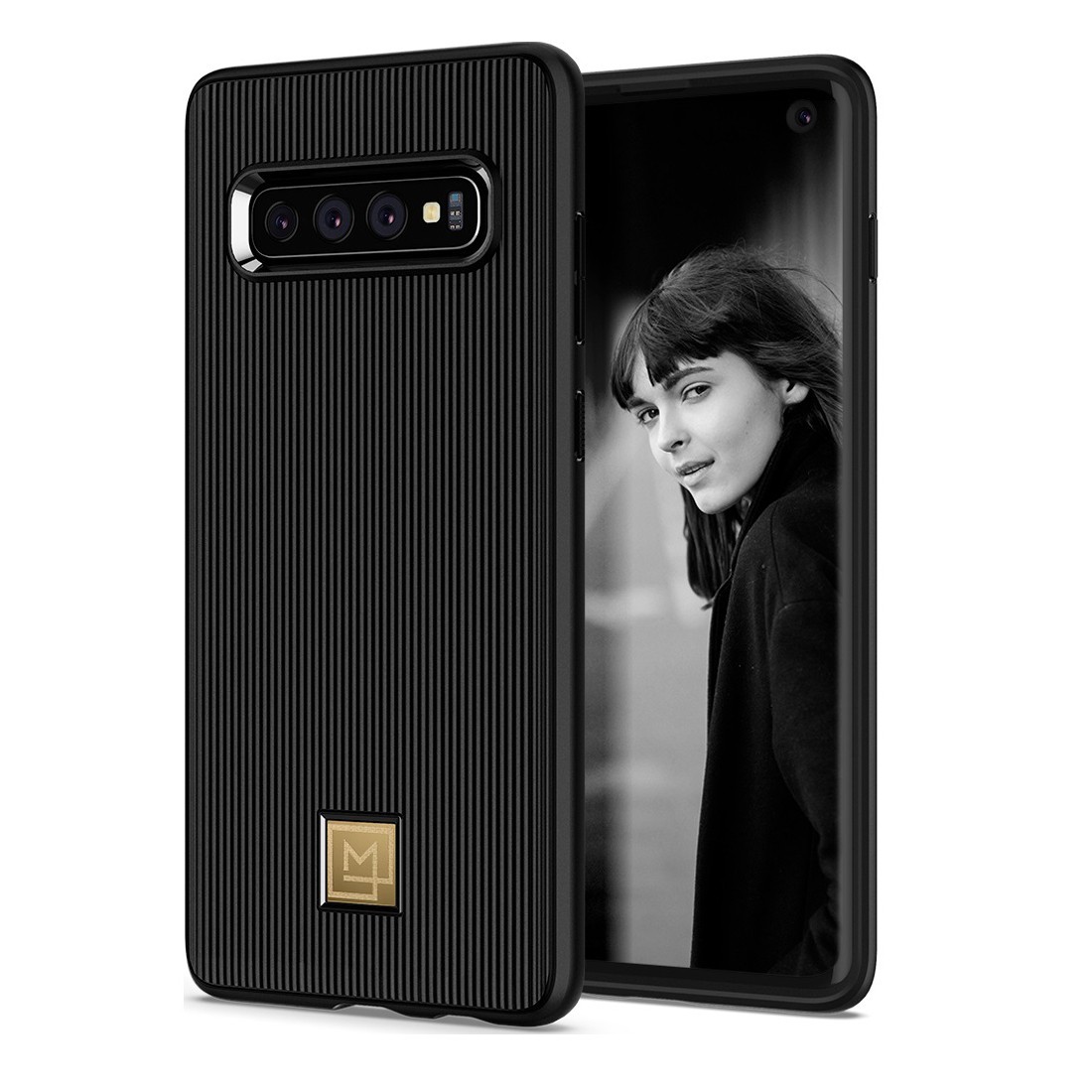 Ovitek Spigen "La Manon Classy" za Samsung Galaxy S10 - black