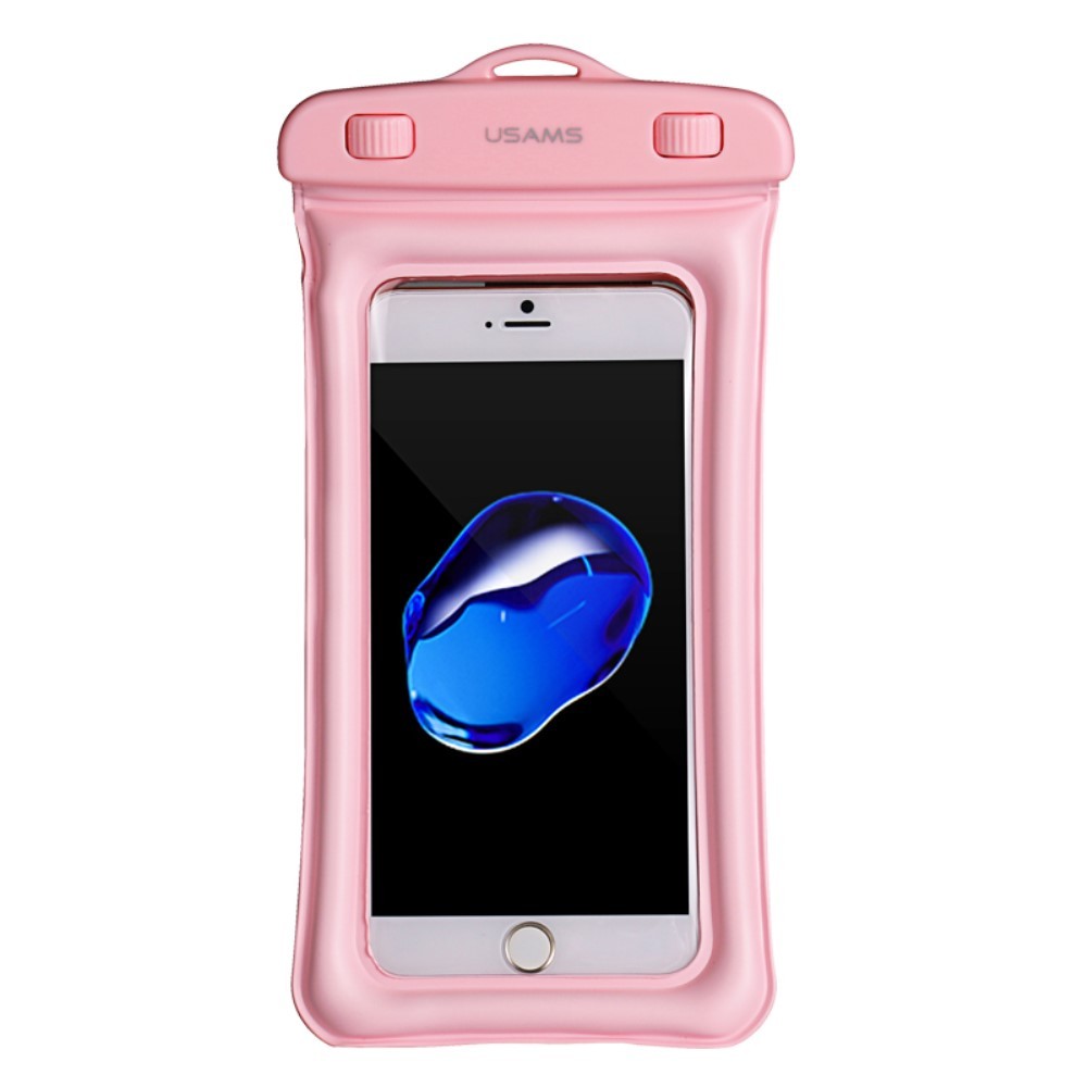 Vodoodporen žep Usams za mobilne naprave do 22 x 11.2 cm - roza
