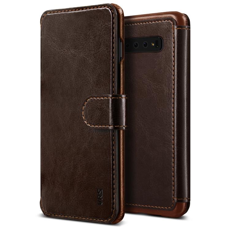 Etui VRS Design "Layered Dandy" za Samsung Galaxy S10 Plus - dark brown