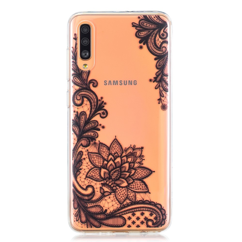 TPU gel ovitek "Antique Flowers" za Samsung Galaxy A70