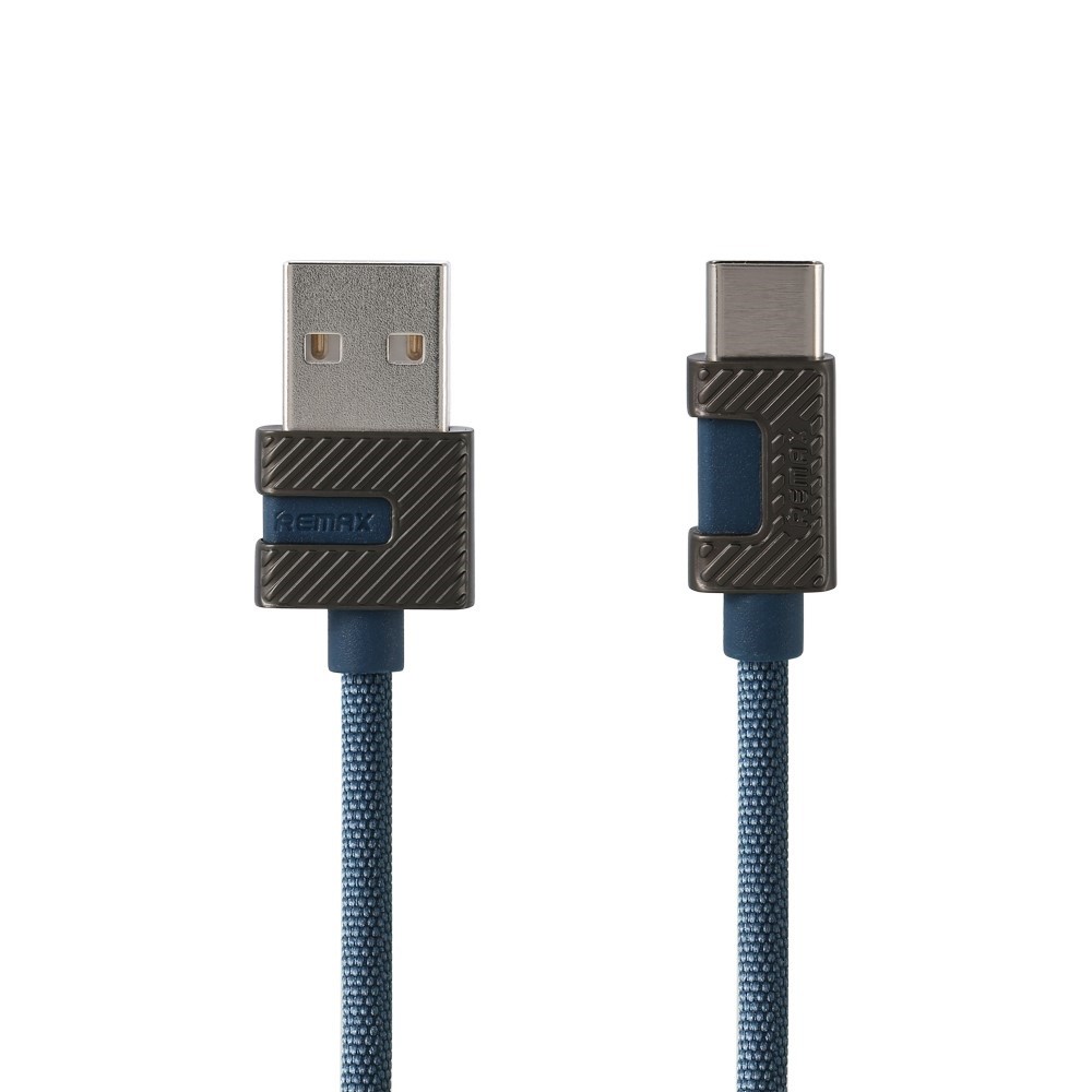 USB-C pleten kabel Remax "Metal" - črn