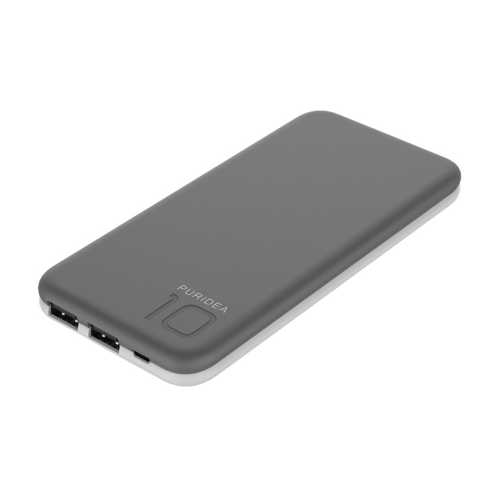 Power bank "Puridea S2" - 10000 mAh - siv