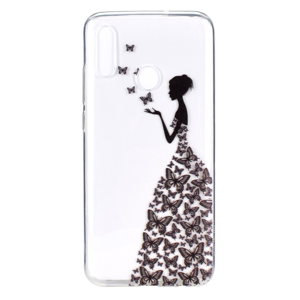 TPU gel ovitek "Butterfly Girl" za Huawei Y9 2019