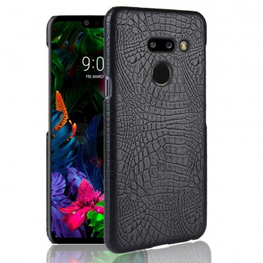 Ovitek "Croc" za LG G8 ThinQ iz umetnega usnja - črn Ovitek "Croc" za LG G8 ThinQ iz umetnega usnja - črn
