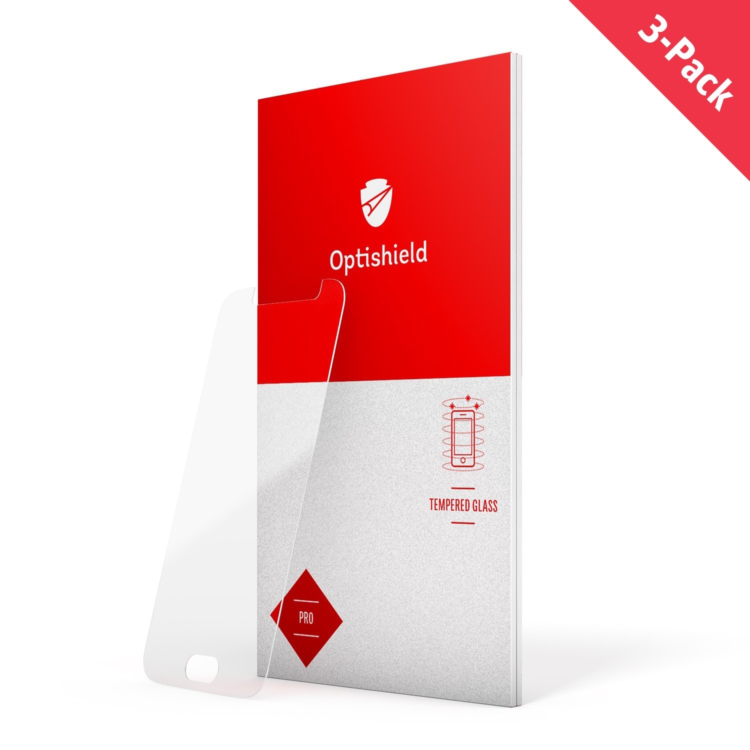 3-Pack premium zaščitnih stekel Optishield Pro za LG K40 / X4 2019