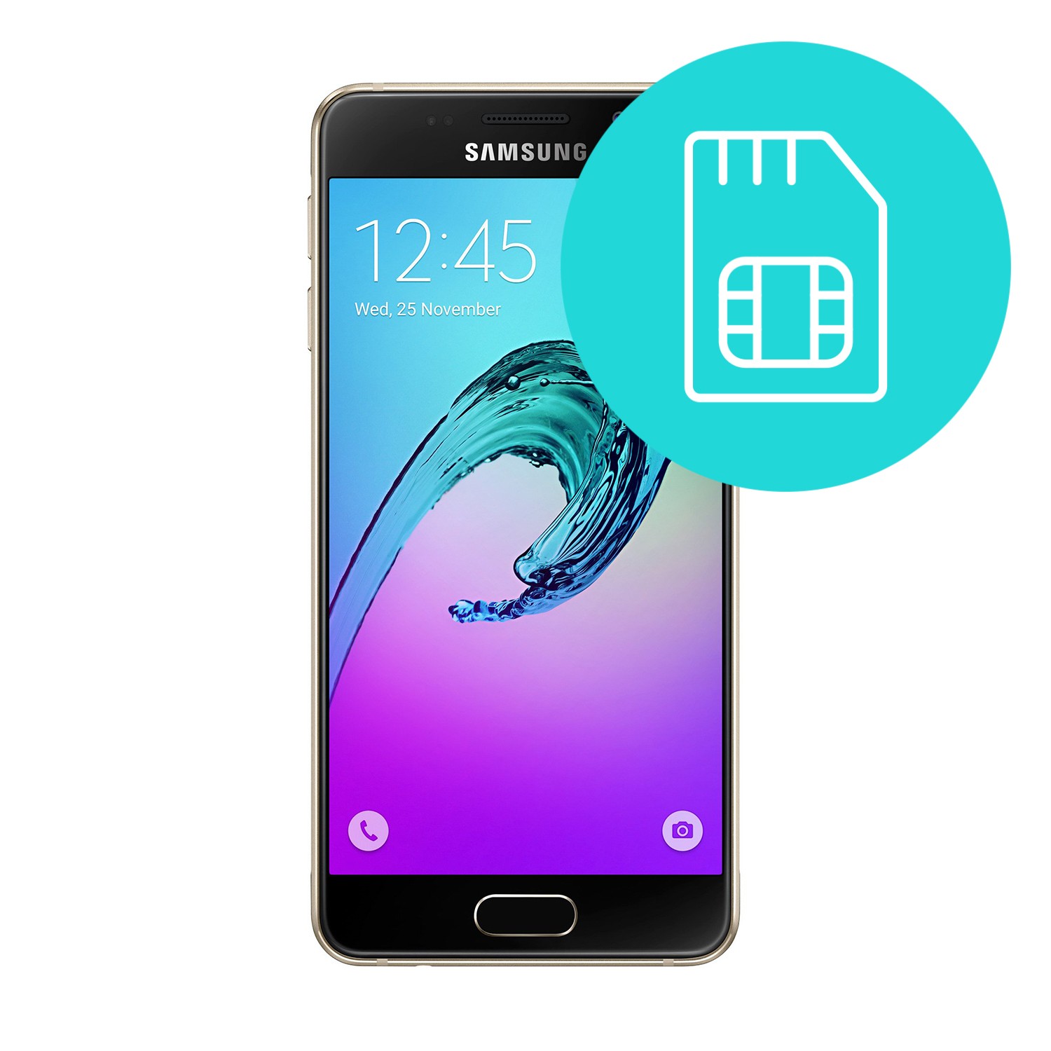 Servis reže za SIM kartico za Samsung Galaxy A3 2016