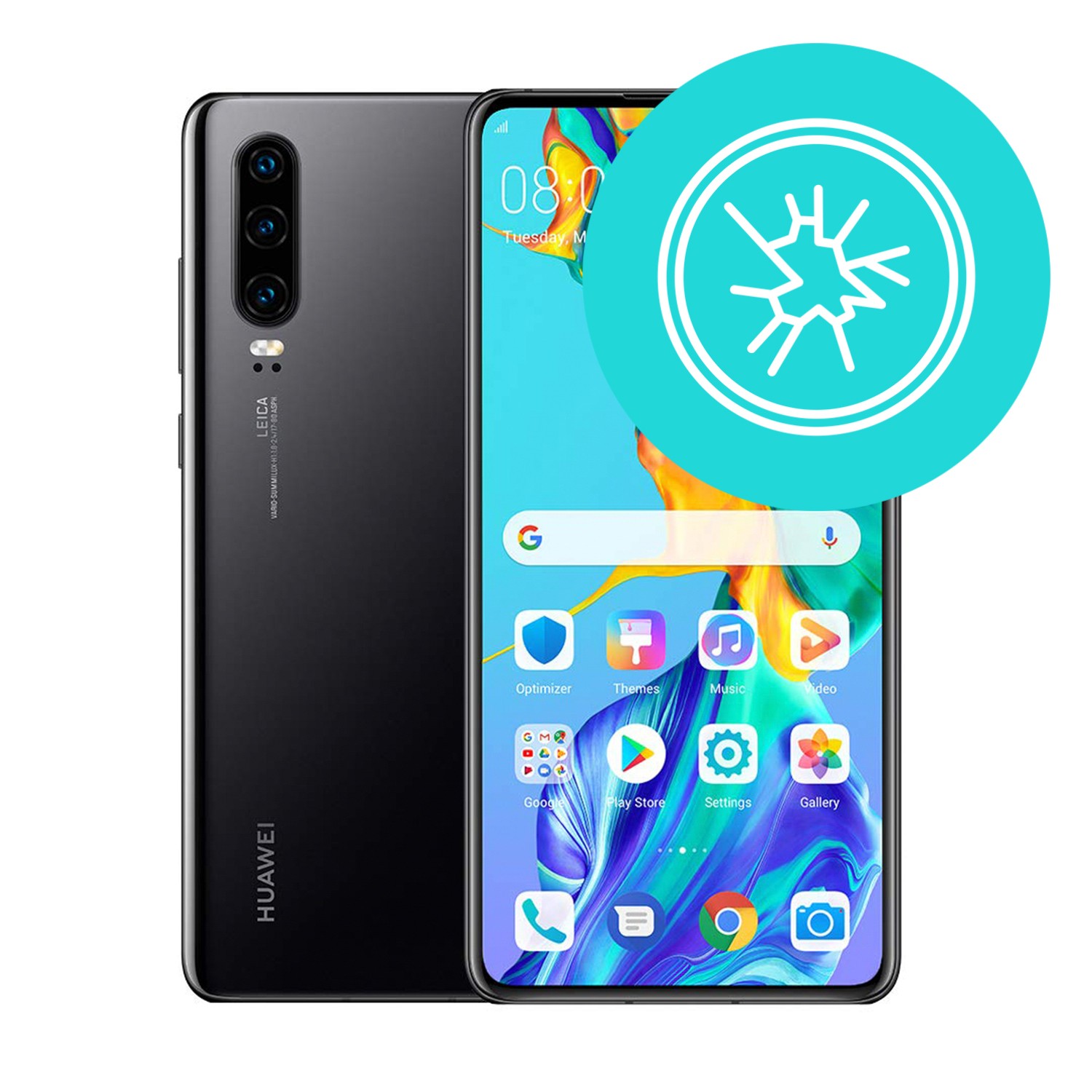 Servis stekla kamere za Huawei P30
