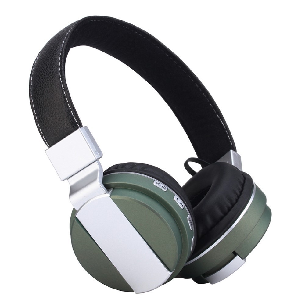 Bluetooth Over-Ear slušalke "Stripes" - zelene