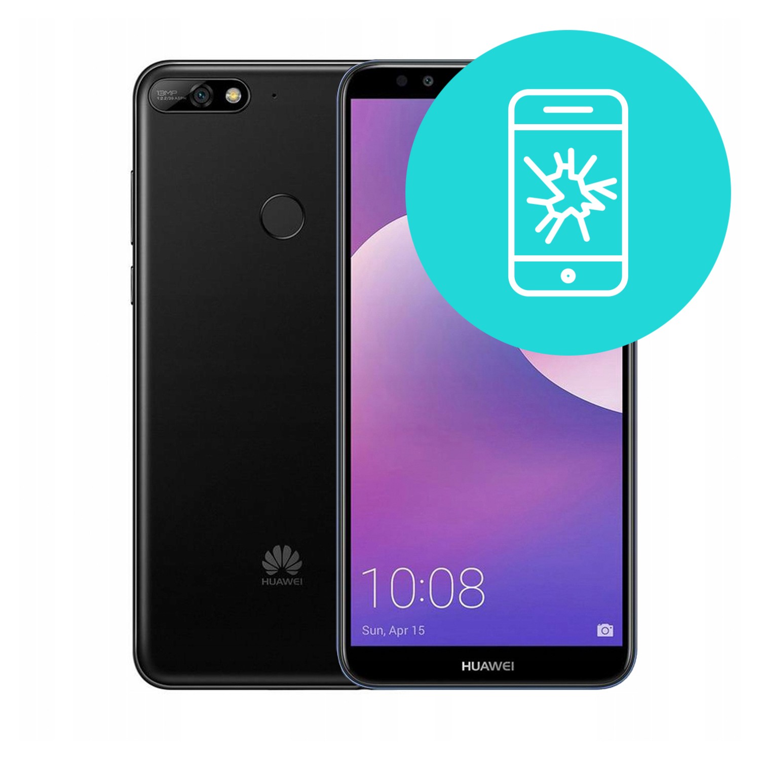 Menjava ekrana in stekla za Huawei Y7 2018