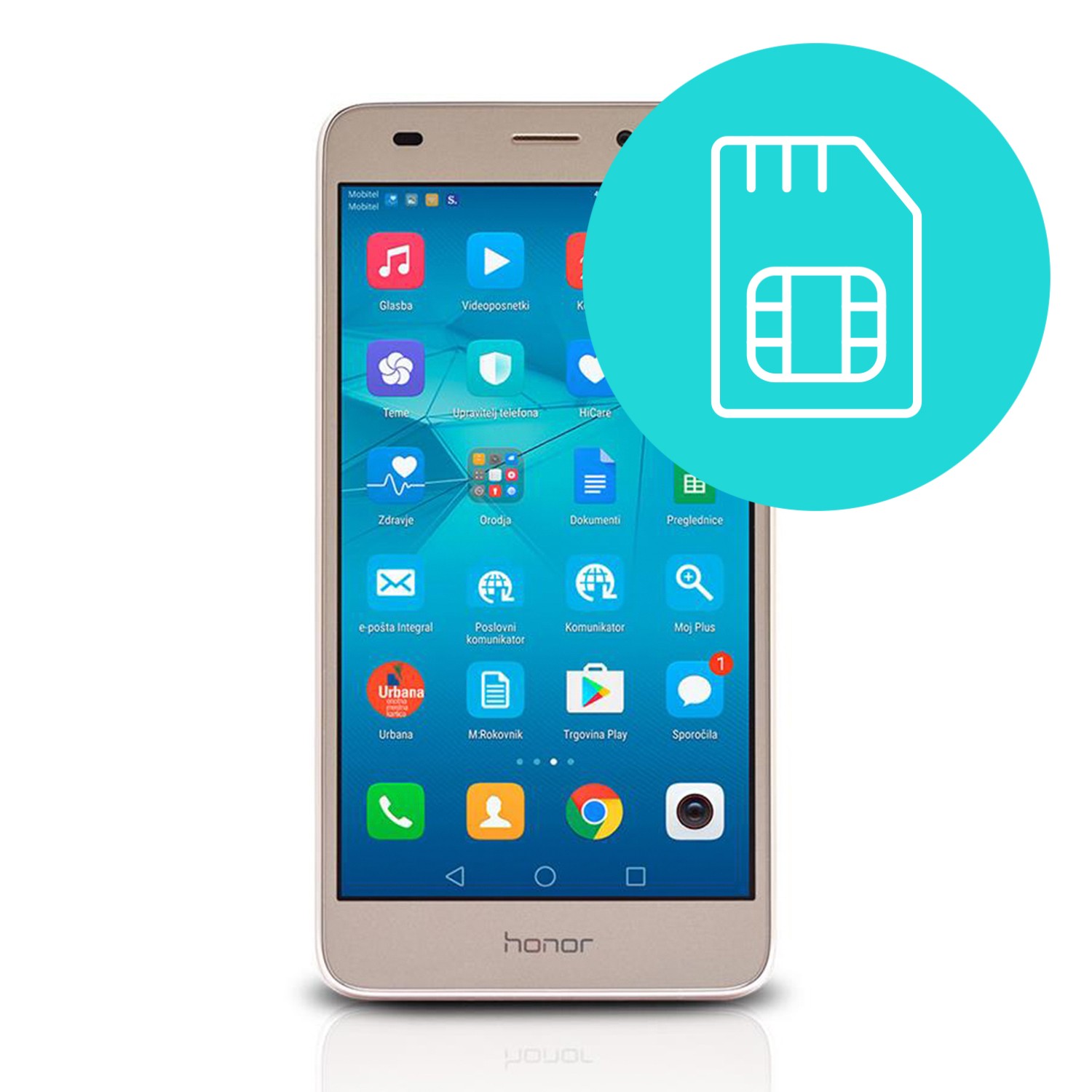 Servis reže za SIM kartico za Huawei Honor 7 Lite