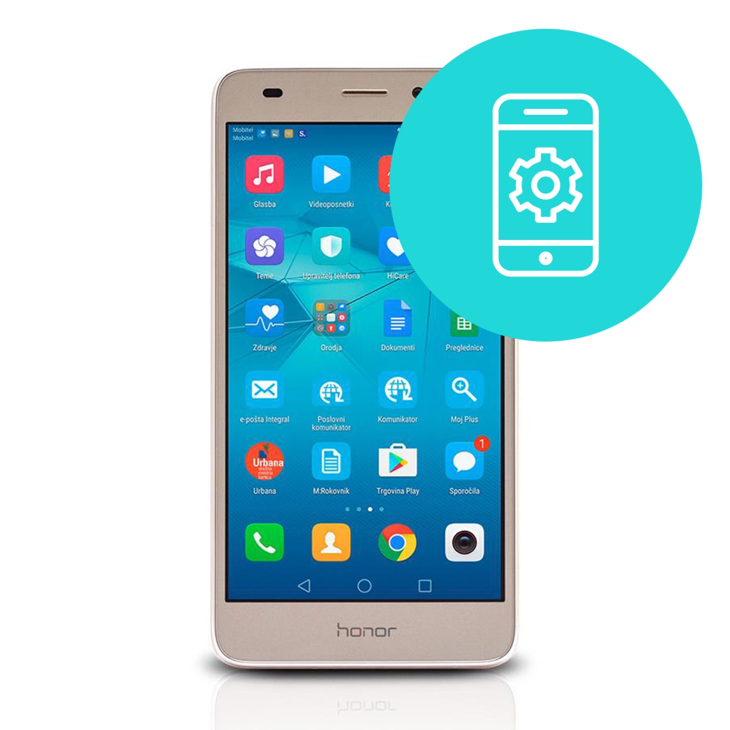 Sistemska ponastavitev za Huawei Honor 7 Lite