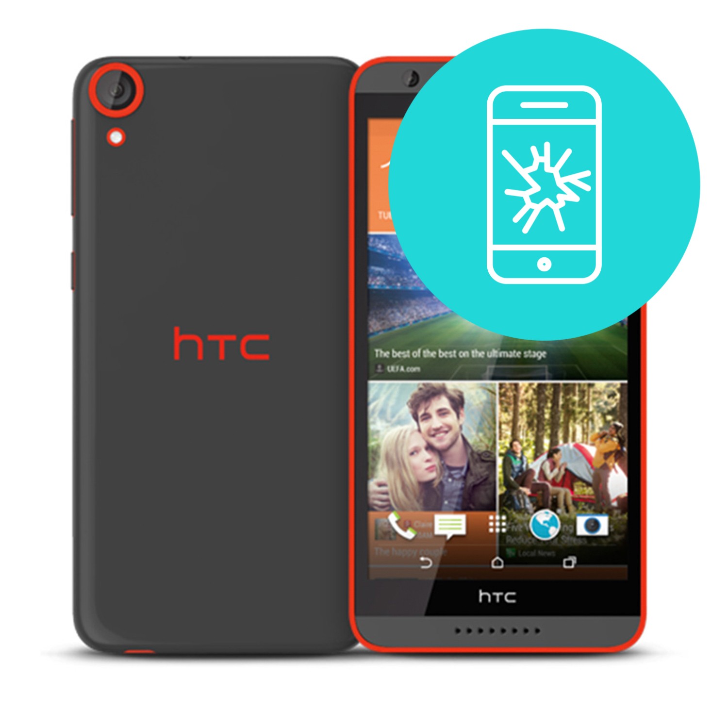 Menjava ekrana in stekla za HTC Desire 820 Dual