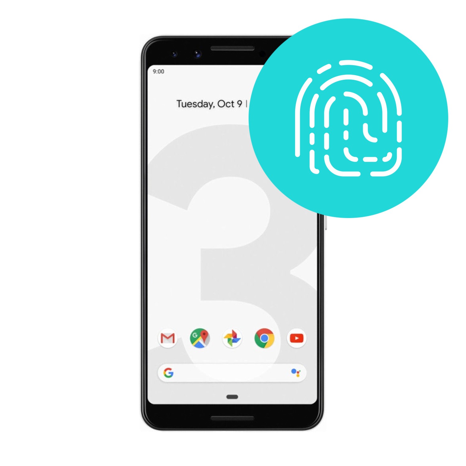 Servis senzorja prstnega odtisa za HTC Google Pixel 3