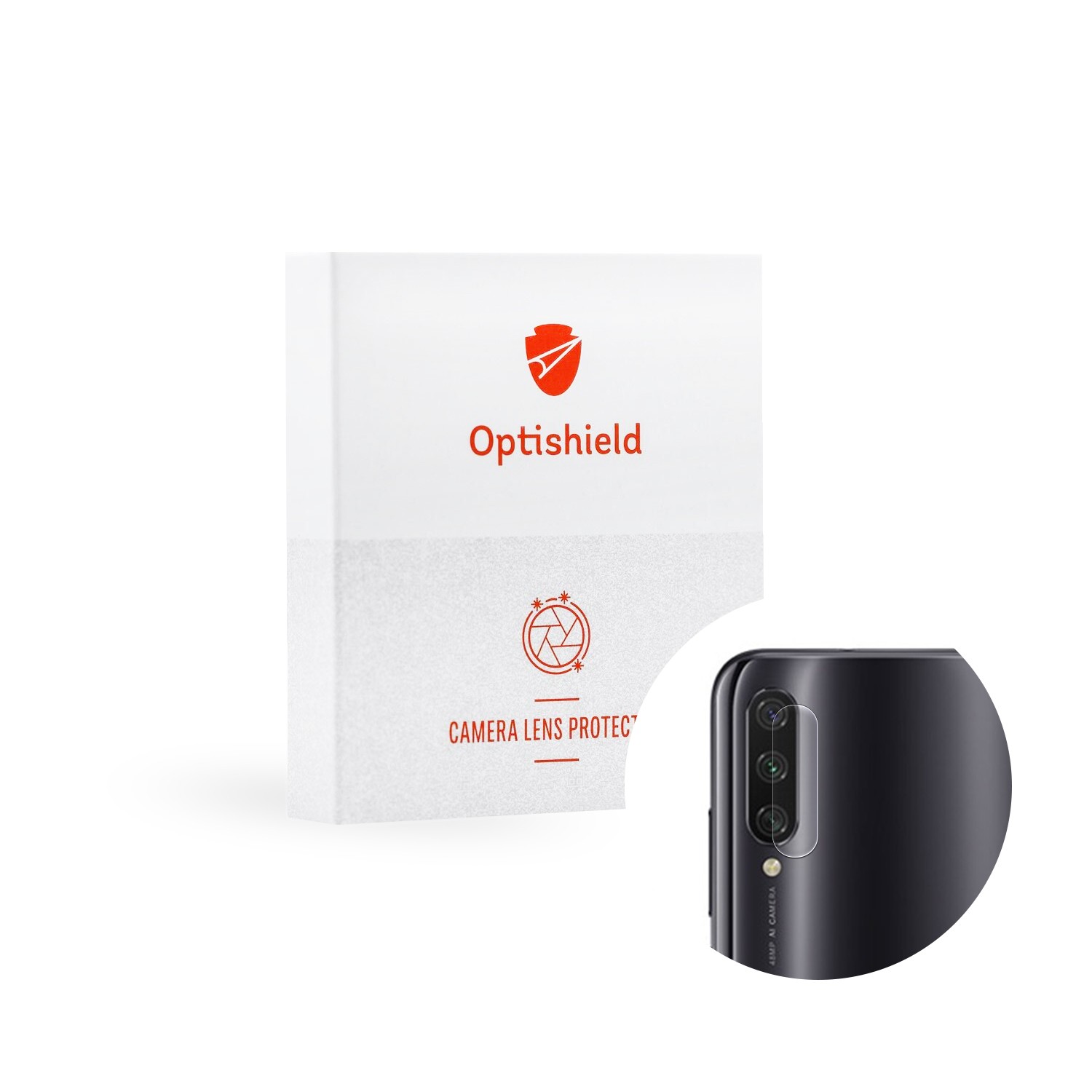 Visokokakovostno zaščitno steklo za zadnjo kamero za Xiaomi Mi A3 Optishield Pro