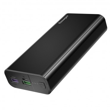 Power bank Essager "Brick" QC3.0 in PD3.0 - 20000 mAh - črn